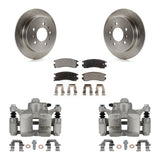 Rear Brake Caliper Rotor Ceramic Pad Kit For Chevrolet Impala Buick LaCrosse Monte Carlo KC8-100011T