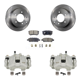 Rear Brake Caliper Rotor & Ceramic Pad Kit For Dodge Caliber With Casting # 3503