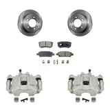 Rear Brake Caliper Rotor & Ceramic Pad Kit For Dodge Caliber With Casting # 3503