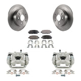 Rear Disc Brake Rotors And Ceramic Pads Kit With Calipers For Nissan Altima Maxima