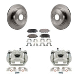 Rear Disc Brake Rotors And Ceramic Pads Kit With Calipers For 2019-2022 Nissan Maxima