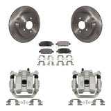 Rear Disc Brake Caliper Rotors And Ceramic Pads Kit For Nissan Murano Quest KC8-100022T