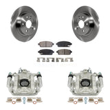 Rear Disc Brake Rotors And Ceramic Pads Kit With Calipers For Chevrolet Cruze Limited