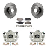 Rear Disc Brake Rotors & Ceramic Pad Kit With Calipers For 2013 Chevrolet Cruze LT/LTZ