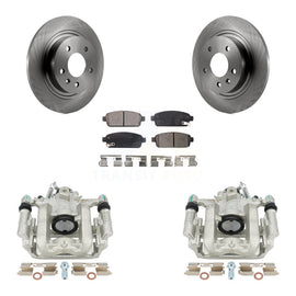 Rear Brake Rotor & Ceramic Pad Kit With Calipers For Chevrolet Cruze Volt Cadillac ELR