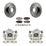 Rear Brake Rotor & Ceramic Pad Kit With Calipers For Chevrolet Cruze Volt Cadillac ELR