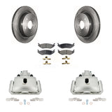 Rear Brake Caliper Rotor And Ceramic Pad Kit For Ram 1500 Classic Dodge Durango Chrysler KC8-100038T