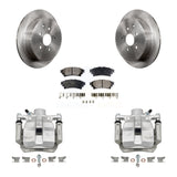 Rear Disc Brake Caliper Rotors And Ceramic Pads Kit For Toyota Sienna Lexus RX350 RX450h KC8-100043T