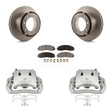Rear Brake Caliper Rotor And Ceramic Pad Kit For Ford F-450 Super Duty With 8 Lug Wheels KC8-100052T