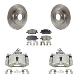 Rear Brake Rotors Ceramic Pad Kit With Calipers For Chevrolet Uplander Pontiac Montana