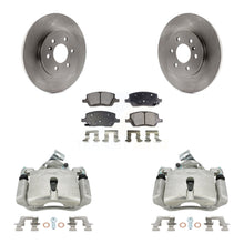 Load image into Gallery viewer, Rear Brake Rotors Ceramic Pad Kit With Calipers For Chevrolet Uplander Pontiac Montana
