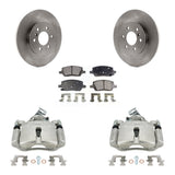 Rear Brake Rotors Ceramic Pad Kit With Calipers For Chevrolet Uplander Pontiac Montana