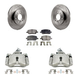 Rear Brake Rotors & Ceramic Pad Kit With Calipers For Chevrolet Uplander Buick Terraza