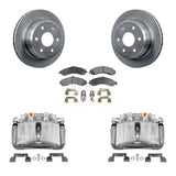 Rear Brake Caliper Rotor & Ceramic Pad Kit For Chevrolet Silverado 1500 GMC Avalanche XL KC8-100061T