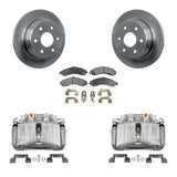 Rear Disc Brake Caliper Rotors And Ceramic Pads Kit For 2002 Chevrolet Suburban 1500 4WD KC8-100063T