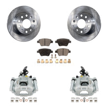 Load image into Gallery viewer, Rear Disc Brake Rotors And Ceramic Pads Kit With Calipers For Volkswagen GTI Eos