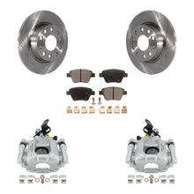 Load image into Gallery viewer, Rear Brake Rotor Ceramic Pad Kit With Calipers For Volkswagen Jetta Passat Golf GTI A3