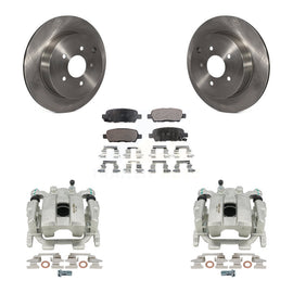 Rear Brake Rotor & Ceramic Pad Kit With Calipers For Nissan Murano INFINITI Pathfinder