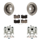 Rear Brake Rotor Ceramic Pad Kit With Calipers For INFINITI Q70 M56 With Sport Package