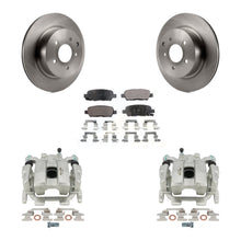 Charger l'image dans la galerie, Rear Brake Rotors &amp; Ceramic Pad Kit With Calipers For INFINITI G37 Nissan 370Z G25 Q40