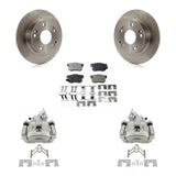 Rear Disc Brake Caliper Rotors And Ceramic Pads Kit For Honda Accord Acura TSX KC8-100123T