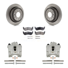 Charger l'image dans la galerie, Rear Brake Rotors &amp; Ceramic Pad Kit With Calipers For 2003-2011 Lincoln Town Car Sedan