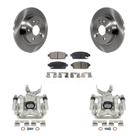 Rear Brake Rotor & Ceramic Pad Kit With Calipers For Chevrolet Buick Encore Sonic Trax