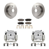 Rear Disc Brake Caliper Rotors And Ceramic Pads Kit For Subaru Outback Legacy KC8-100138T