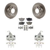 Rear Disc Brake Rotors And Ceramic Pads Kit With Calipers For Hyundai Tiburon