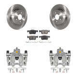 Rear Disc Brake Caliper Rotors And Ceramic Pads Kit For Ford Fusion Lincoln MKZ KC8-100150T