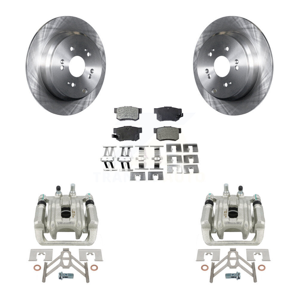 Rear Disc Brake Rotors And Ceramic Pads Kit With Calipers For Acura RDX