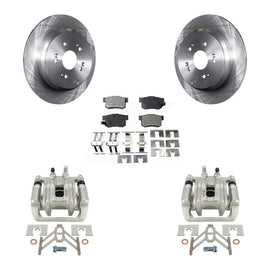 Rear Disc Brake Rotors And Ceramic Pads Kit With Calipers For Acura RDX