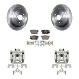 Rear Disc Brake Caliper Rotors And Ceramic Pads Kit For Honda CR-V Acura RDX KC8-100157T