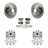 Rear Brake Rotors & Ceramic Pad Kit With Calipers For 2010-2011 Honda Accord Crosstour