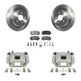 Rear Disc Brake Rotors And Ceramic Pads Kit With Calipers For Acura MDX ZDX