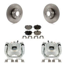 Rear Disc Brake Rotors And Ceramic Pads Kit With Calipers For 2012 BMW X3 From 10 11