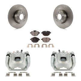 Rear Disc Brake Rotors And Ceramic Pads Kit With Calipers For BMW X3 X4