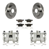 Rear Disc Brake Caliper Rotors And Ceramic Pads Kit For Honda Civic KC8-100163T