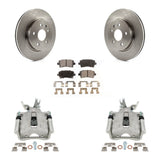 Rear Disc Brake Caliper Rotors And Ceramic Pads Kit For Chevrolet Malibu Limited KC8-100167T
