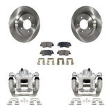 Rear Brake Caliper Rotors Ceramic Pad Kit For Hyundai Sonata With Electric Parking KC8-100175T