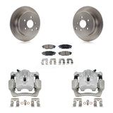 Rear Disc Brake Caliper Rotor & Ceramic Pad Kit For Subaru Impreza Forester Crosstrek XV KC8-100196T