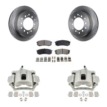 Charger l'image dans la galerie, Rear Disc Brake Rotors &amp; Ceramic Pad Kit With Calipers For 2010-2014 Toyota FJ Cruiser