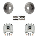 Rear Disc Brake Rotors And Ceramic Pads Kit With Calipers For Ford Explorer Sport Trac