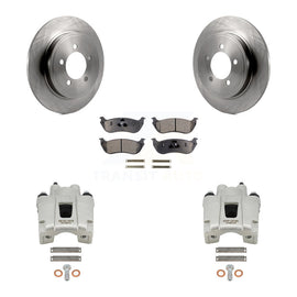 Rear Brake Rotor & Ceramic Pad Kit With Calipers For Ford Explorer Mercury Mountaineer