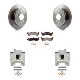 Rear Brake Rotor & Ceramic Pad Kit With Calipers For Mercury Mountaineer From 01 02