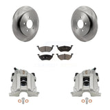 Rear Brake Caliper Rotor & Ceramic Pad Kit For Ford Escape Mazda Tribute Mercury Mariner KC8-100228T