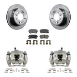 Rear Disc Brake Caliper Rotors & Ceramic Pad Kit For 2016 Kia Sportage FWD From 12 10 15 KC8-100232T
