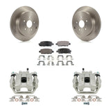 Rear Disc Brake Rotors Ceramic Pad Kit With Calipers For 2009-2013 Suzuki Grand Vitara