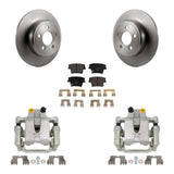 Rear Disc Brake Caliper Rotors Ceramic Pad Kit For Dodge Chrysler 300 Charger Challenger KC8-100270T