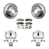Rear Brake Caliper Rotor And Ceramic Pad Kit For Chevrolet S10 RWD with Disc rear brakes KC8-100274T